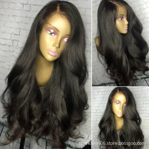 cheap Body wave full lace wig human hair,100% indian grey human hair half wig for black women,peruvian full lace human hair wig